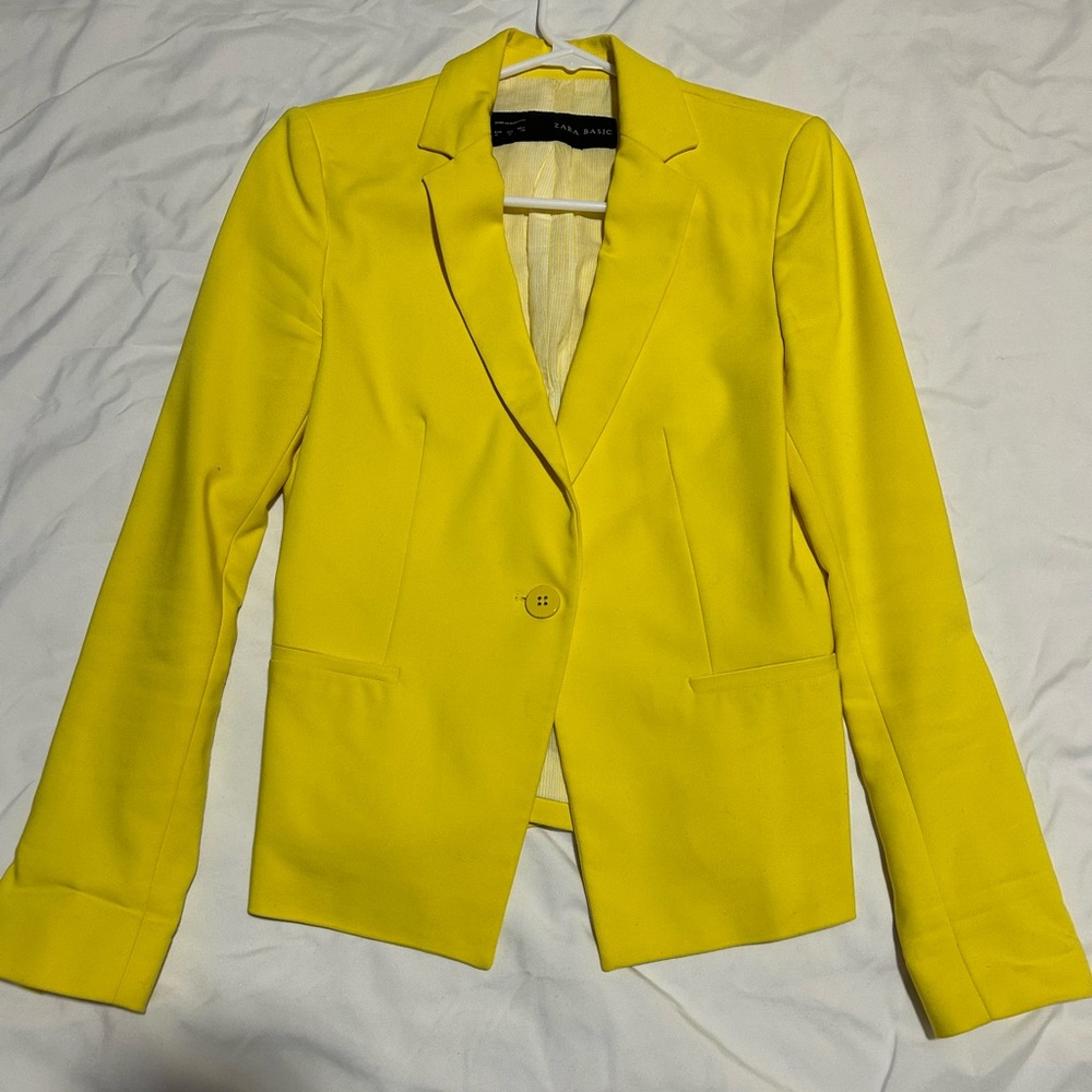 Zara Vibrant Yellow Jacket
